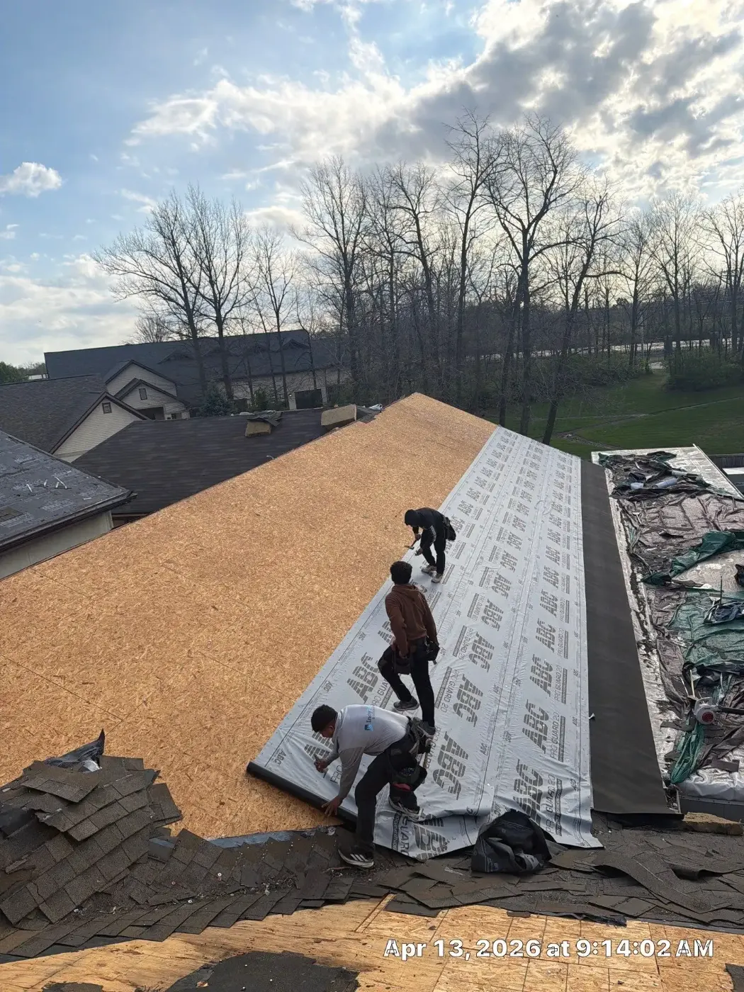 Commercial roof inspection documented in Garfield Park